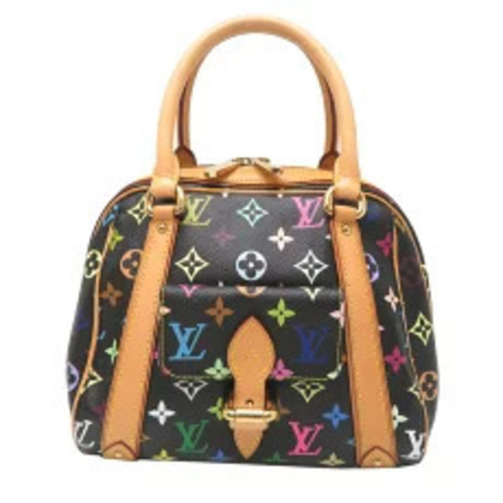 Louis Vuitton Priscilla Handbag Monogram Multicolor Black